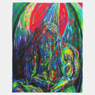 Cobertor De Velo Pintura a óleo de gargoyle