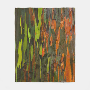 Cobertor De Velo Pintura abstrato verde, laranja e preta