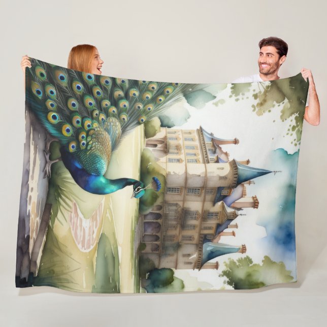 Cobertor De Velo Pintura aquosa de Peacock e Chateau (In Situ)