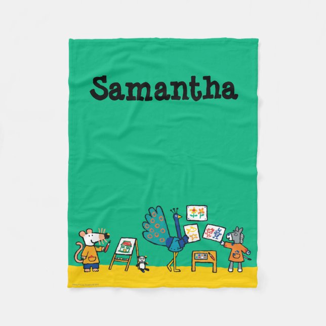 Cobertor De Velo Pintura com Maisy! (Frente)