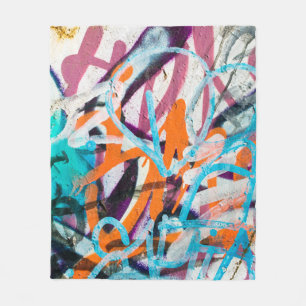 Cobertor De Velo Pintura concreta, feita de penas, vestida e danifi