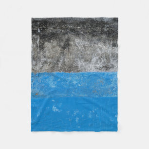 Cobertor De Velo Pintura de abstrato branco e azul