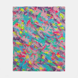 Cobertor De Velo Pintura de Abstrato estética arco-íris