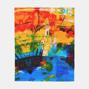 Cobertor De Velo pintura de abstrato na parede de concreto. ilustra