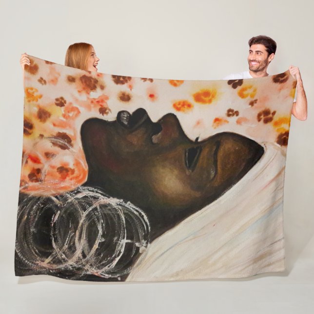 Cobertor De Velo Pintura de Bela Africana Fleece Blanket (In Situ)