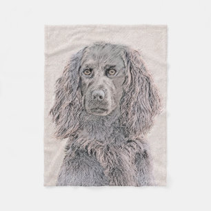 Cobertor De Velo Pintura de Boykin Spaniel - Arte de Cachorro Origi