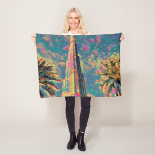 Cobertor De Velo Pintura de Burj Khalifa