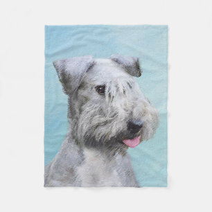 Cobertor De Velo Pintura de Cesky Terrier - Arte de Cachorro Origin