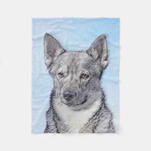Cobertor De Velo Pintura em Vallhund, na Suécia - Arte Cão Origin