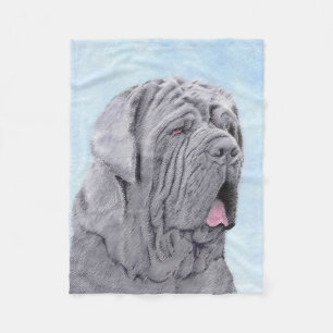 Cobertor De Velo Pintura Mastiff Neopolita - Arte Cão Original