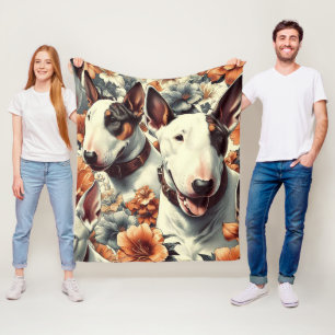 Cobertor De Velo Pintura sem costura da Bull Terrier