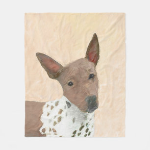 Cobertor De Velo Pintura Terrier sem cabelos americana - Arte canin