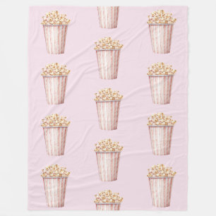 Cobertor De Velo Pipoca Blush Hora do Filme