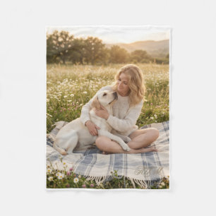 Cobertor De Velo Piquenique de família e cão amigo num prado ensola