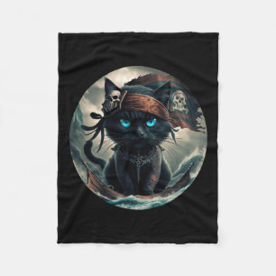 Cobertor De Velo Pirata Black Cat