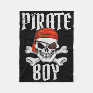 Cobertor De Velo Pirata Menino Halloween Caveira & Ossos Cruzados P