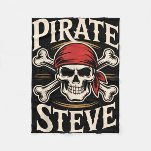 Cobertor De Velo Pirate steve