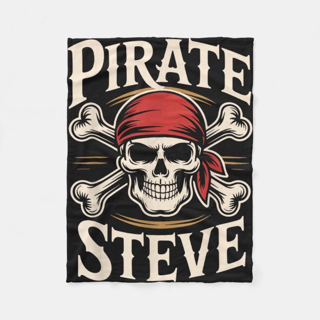 Cobertor De Velo Pirate steve  (Frente)