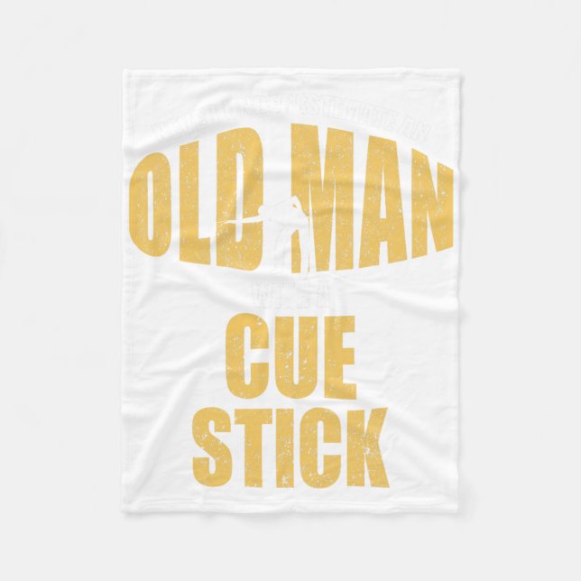 Cobertor De Velo Piscina Engraçado Jogador Billiard Snooker Velho C (Frente)