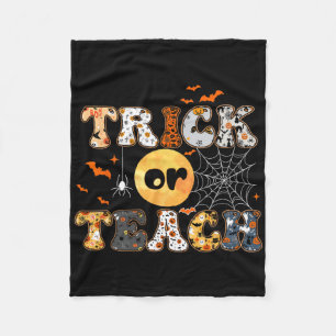 Cobertor De Velo Pista Ou Ensino Pêssego Professora De Halloween