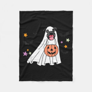 Cobertor De Velo Pitbull Preto Fantasma Boo Amante de Cachorro Hall