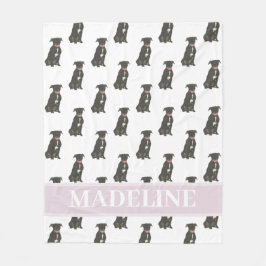 Cobertor De Velo Pitbull Staffy (Preto)