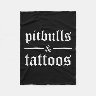 Cobertor De Velo Pitbulls E Tatuagens Dono De Cachorro Tatuado Engr
