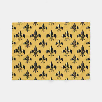 Cobertor De Velo PixDezines fleur de lis/black/gold