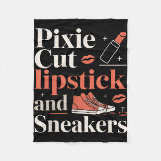 Cobertor De Velo Pixie cut lipstick and sneakers short hair style 