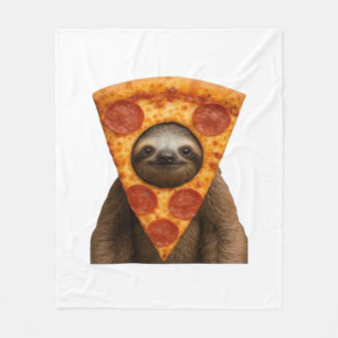 Cobertor De Velo Pizza de preguiça meme de brincadeira engraçada es