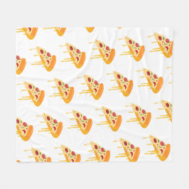 Cobertor De Velo Pizza Fleece Blanket