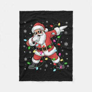 Cobertor De Velo Pjamas Natal Dabbing Santa Claus Boys Xmas Da