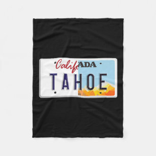 Cobertor De Velo Placa de Licença Vintage Lake Tahoe Califórnia Nev