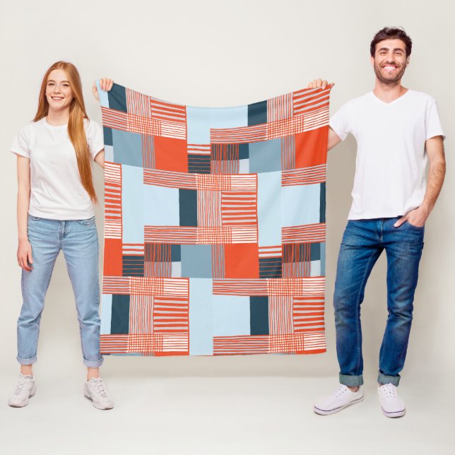 Cobertor De Velo Placas coloridas e linhas dinâmicas (In Situ)