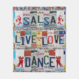 Cobertor De Velo PLACAS DE LICENÇA DE DANÇA DE AMOR VIVO DE salsa D