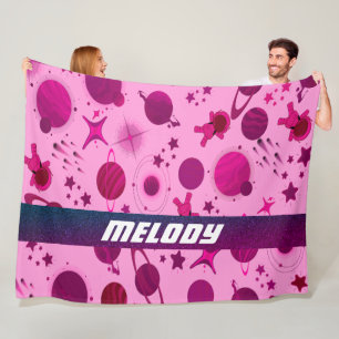 Cobertor De Velo planeta galáxia do exterior, padrão das estrelas e