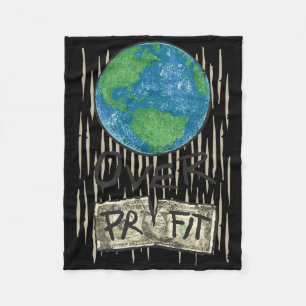 Cobertor De Velo Planeta sobre o Lucro Camisa Natureza Ambiental C