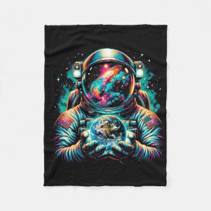 Cobertor De Velo Planetas Astronautas Espaço de Ciências Cosmicas E