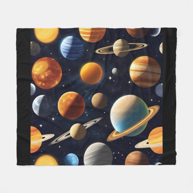 Cobertor De Velo Planetas espaciais externos 2 (Frente (Horizontal))