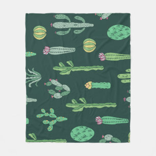 Cobertor De Velo Plantas De Cactus: Vintage Sem Olho De Fundo