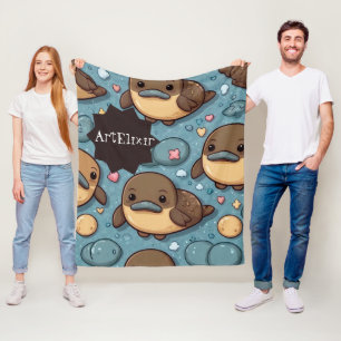 Cobertor De Velo Platypus Brown Impressão