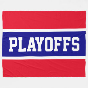 Cobertor De Velo PLAYOFF Bold Bright Red White Stripes Azul Real