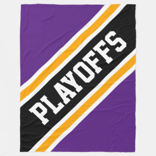 Cobertor De Velo PLAYOFFS esportivo Real Roxo-preto Estirpes amarel