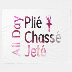 Cobertor De Velo Plie, Chasse, Jete o Dia Todo ~ Design de Ballet
