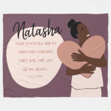 Plum Personalizado de Coração de Escritura de Mulh