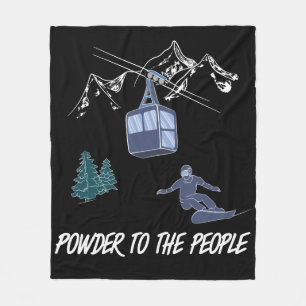 Cobertor De Velo Pó para o estância de esqui do Pessoas Snowboarder