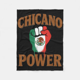 Cobertor De Velo Poder Chicano Bandeira Mexicana México Marrom Lati