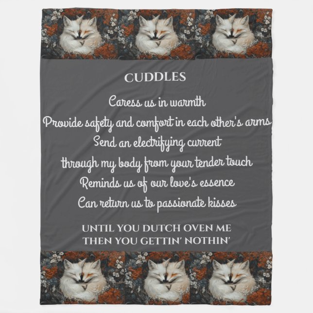 Cobertor De Velo Poema de Cuddles (Frente)