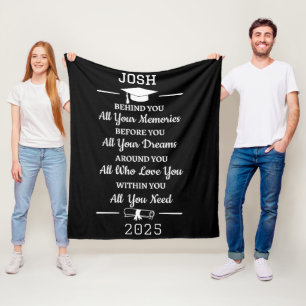Cobertor De Velo Poema de Graduação Personalizado Bonito