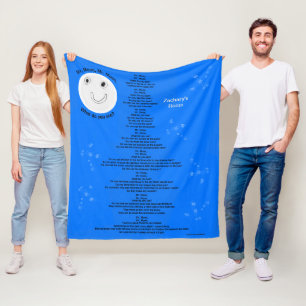 Cobertor De Velo Poema Infantil Sr. Lua Estrelas Nome